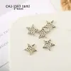 Mini Joias de Liga Metálica Estrela de Cinco Pontas Lua para Nail Art Populares Dourado e Prateado Estéreo DIY Acessórios Pequenos Usáveis para Nail Art