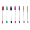Popular Cepillo para Pestañas, Cepillo Desechable de Doble Uso para Cejas y Pestañas, Herramienta de Belleza Portátil, Pincel para Sombras de Ojos con Mango de Cristal