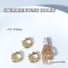Nuevo Lujo Accesible Zircón Corazón Lazo Corona Pavo Real Cobre Incrustado Zircón DIY Manicura Bolsa para Presbicia Accesorios