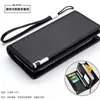 Cartera para Hombre Bolso de Mano Nuevo de Aspecto Elegante para Hombre Larga de Gran Capacidad Porta Tarjetas para Teléfono Móvil Estilo Cremallera Agarre de Mano