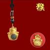 Tang Teng 12 signos del zodiaco gato de la suerte llavero colgante zodíaco dragón mono colgante de bolsa gato de la suerte giratorio al por mayor