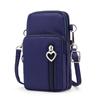 Bolsa Feminina Fashion 2026 com Três Zíperes, Bolsa Transversal, Porta-Moedas de 1 Yuan, Nova Bolsa Celular Tendência, Porta-Chaves