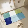 Tapete de Chão Absorvente para Banheiro Estilo Ins para Comércio Exterior Transfronteiriço, Tapete para Pés Antiderrapante para Banheiro, Tapete de Entrada para Vaso Sanitário de Terra de Diatomáceas