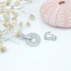 Accesorios para Joyería DIY Chapado en Cobre Oro de 18K Microincrustado Anillo Redondo Cierre en Forma de Escalera Collar de Perlas que Conserva el Color Cierre de Pulsera