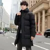 Inverno 2023 Novo Tamanho Grande Masculino Estilo Coreano Casual Moda Versátil Quente Casaco de Algodão, Comprimento Médio, Sem Mangas