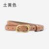 Cinturón Delgado de Piel Genuina de Rododendro de Guangzhou para Mujer Piel de Vaca Falda de Mezclilla Cinturón para Pantalones Casuales Cinturón Cinturón Sello de Cintura Ancho