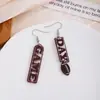 Pendientes de Dibujos Animados Creativos Transfronterizos Europeos y Americanos Sentido Avanzado Pendientes de Bola de Tenis de Béisbol Estilo Deportivo Pendientes de Costura