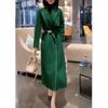 88028 Damei Ai Yuan 2025 Outono/Inverno Novo Elegante Feminino Casaco de Lã, Comprimento Médio Slim Fit