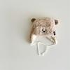 Sombrero de bebé Otoño Sur invierno con forro polar lindo oso piel de cordero orejeras de bebé niños sombrero Lei Feng