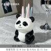 Portalápices de panda al por mayor lindo de alto valor estudiante femenino portalápices de escritorio gran capacidad simple caricatura cubo de almacenamiento de cerámica