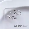 Acessórios Brilhantes de Zircônia 5A em Formato de Coração para Nail Art, Decorações de Unha de Alta Qualidade com Borda Chanfrada e Banhadas, Strass para Unhas, Diamantes em Formato de Coração