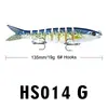 Tienda de aparejos de pesca pez multi-sección Luya señuelo 13.5cm/19g señuelo duro señuelo falso biónico fábrica de aparejos de pesca suministro directo