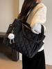 Bolsa de Algodón Coreana Ins para Mujer 2023 Nueva Acolchada de Gran Capacidad Bolso Satchel Tote Ropa de Trabajo Compras Bolso de Hombro
