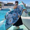 Lago Salado Chaka Noroeste Grande Turismo Estilo Étnico Bufanda Bufanda Nueva de Verano para Mujer Playa Marina Chal Protector Solar Delgado