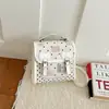 Bolso de mujer transfronterizo modelo nuevo 2026, estilo caricatura lindo, bolso de hombro para niñas, mochila doble estampada de estilo coreano multiusos