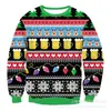 Sudadera con capucha impresa para hombre y mujer, talla europea nueva, casual, para Halloween, muñeco de nieve, Navidad, Sudadera para hombre