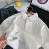 Camisa para niño Muye, algodón puro, ropa infantil Zhili Huzhou, chaqueta camisa versátil holgada estilo coreano, cárdigan para bebé