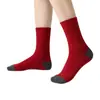 Calcetines rojos personalizados con logo y nombre personalizados, calcetines Champion de algodón puro, regalos para hombres y mujeres para exámenes y el año de nacimiento