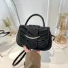 Bolso texturizado estilo coreano, nuevo bolso de hombro de moda otoño 2026, versátil, bolso de mano cruzado simple y elegante