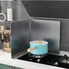 Divisória de Fogão, Placa de Isolamento Térmico de Cozinha à Prova de Óleo, Defletor de Óleo à Prova de Fogo e Alta Temperatura, Defletor de Aço Inoxidável para Fogão a Gás para Cozinhar