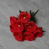 9 Peônias de Austin Decoração de Jardim para Casamento Enfeites Decoração de Interiores Flores Artificiais Adereços para Fotografia Flores Artificiais