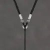Colgante de Ágata Jade Natural Cordón para Hombres Jade Pei Piedra de Jade Hebilla Ping An Colgante para Mujeres Cuerda de Collar Negra