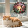 Pendente Colar de Vidro Colorido Beija-flor Pôr do Sol Ornamento de Vidro para Casa Decoração de Janela Apanhador de Sol para Jardim