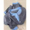 Cárdigan de punto falso de dos piezas con bloques de color de lana, chaqueta, suéter, top para ir al trabajo, lana, cachemira, 2026, nueva llegada Otoño/Invierno