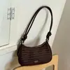 Bolsa de Axila Versátil Estilo Coreano Otoño 2026 Transfronteriza Patrón Tejido Simple de Nicho de Moda Bolso de Hombro Cruzado Individual