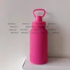 Taza Termo de Acero Inoxidable 304 con Agarre de Tres Dedos para Hervidor Aislado, Taza Termo DIY de Doble Capa al Vacío, Botella de Agua con Asa para Coche, Gran Capacidad