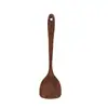 MEGOES Espátula Inclinada Grande de Madera de Ala de Pollo para el Hogar, Espátula de Madera Antiadherente sin Cera, En Stock, Espátula de Madera de Ala de Pollo de Mango Largo para Cocina