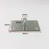 Mola de piso de porta de vidro, extensão do eixo superior, peça de hardware, acessórios de fixação de eixo fixo simples de aço inoxidável