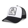 Especial transfronterizo para gorra de béisbol de malla con parche de animal y protección solar, bordado europeo y americano, gorra de béisbol de camionero de comercio exterior