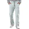 Pantalones de chándal sueltos rectos de sarga pequeña TK para hombre, de talla grande, deportivos casuales para correr, con franjas laterales, transfronterizos de Amazon, europeos y americanos