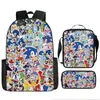 2024 Nueva Mochila Escolar de Stitch Set de Tres Piezas de Stitch Mochila con Dibujos Animados Impresos para Estudiante de Primaria Bolso de Hombro Estuche para Lápices traje