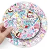 50 Piezas de Pegatinas de Nadador, Pegatinas de Animales Suaves Estilo Graffiti Japonés Divertido de Dibujos Animados para Fundas de Teléfono y Cuadernos