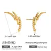 Pendientes de Borla de Acero de Titanio y Circonita Jieding, Pendientes de Diseño de Lujo Ligero y de Gama Alta, Pendientes de Nicho, Joyería de Acero Inoxidable para Mujer