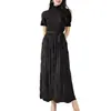 Falda Larga Hasta el Tobillo Inspirada en el Diseño Miyake, Nuevo Estilo de Verano, Vestido Plisado de Alta Gama para Mujer de Nanyou, Alta Calidad