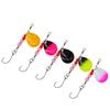 Señuelo lentejuelas 2.2g lentejuelas giratorias compuestas color pico Trucha anzuelo sencillo cebo cebo falso