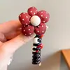 Lindo y Fresco Goma para el Cabello de Cable de Teléfono para Niñas, Nueva Cuerda para el Cabello Versátil y Duradera de Verano con un Toque de Alta Gama, Accesorio para el Cabello sin Marcas