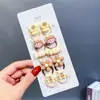 Gomas para el pelo de color café con leche de dibujos animados para niñas, Diademas para bebé, Gomas elásticas, Accesorios para el pelo, Gomas para el pelo de bebé, Seguras y sin marcas