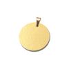 Placa de Identificación para Perro de Acero Inoxidable Redonda de Metal Collar Transfronterizo Placa de Acero de Titanio Grabado Regalo Tarjeta de Identidad Señal