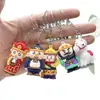 Llavero Viaje al Oeste Caja Sorpresa Muñeco Colgante Dibujos Animados Sun Wukong Zhu Bajie Muñeco de Plástico Blando Accesorios de Ropa DIY