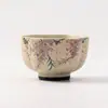 Conjunto de chá de cerâmica série glicínia pintado à mão com glacê de caramelo: gaiwan, bule, xícara de chá de mão, xícara do mestre, suporte para xícara de chá e xícara de justiça