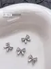 Acessórios Populares Transfronteiriços para Nail Art Laço Branco K, Fitas Versáteis Tridimensionais de Gravata Borboleta de Metal Peças para Decoração de Unhas DIY