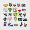 Charms para Zapatos de Goma Suave de PVC de Venta Caliente Transfronterizos Accesorios DIY Dibujos Animados Música Casual En Stock Decoraciones de Hebilla para Zapatos de Jardín