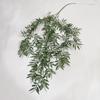 Efecto de tinte en flor de plástico no regresa, no cambia color verde de boda planta verde fresca pequeña material de hoja hierba creciente niebla