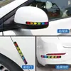 Espelho Retrovisor do Carro Tira Refletiva Adesivo Anti-Risco Adesivo de Advertência Noturna Modificação Decoração da Carroceria Anticolisão