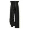 Calça de Moletom Masculina Estilo Americano Primavera e Outono Nova Versátil Casual Cintura Alta Confortável Perna Reta Calças Femininas