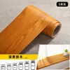 Adesivo de grão de madeira autoadesivo capa de madeira maciça cobrir furos reparar piso madeira borda de porta wrap tira decorativa renovação de guarda-roupa móveis